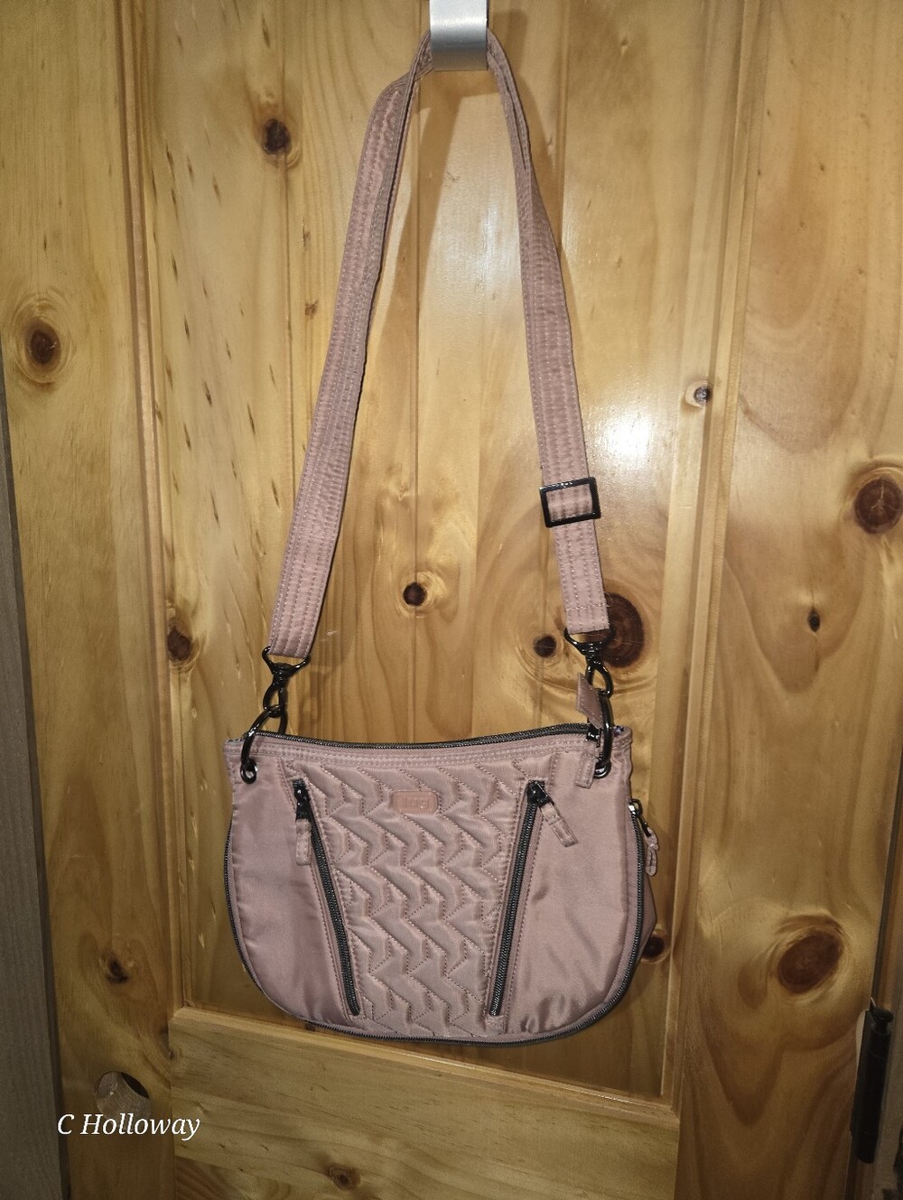 LUG Swivel Convertable Crossbody Bag Blush Pink